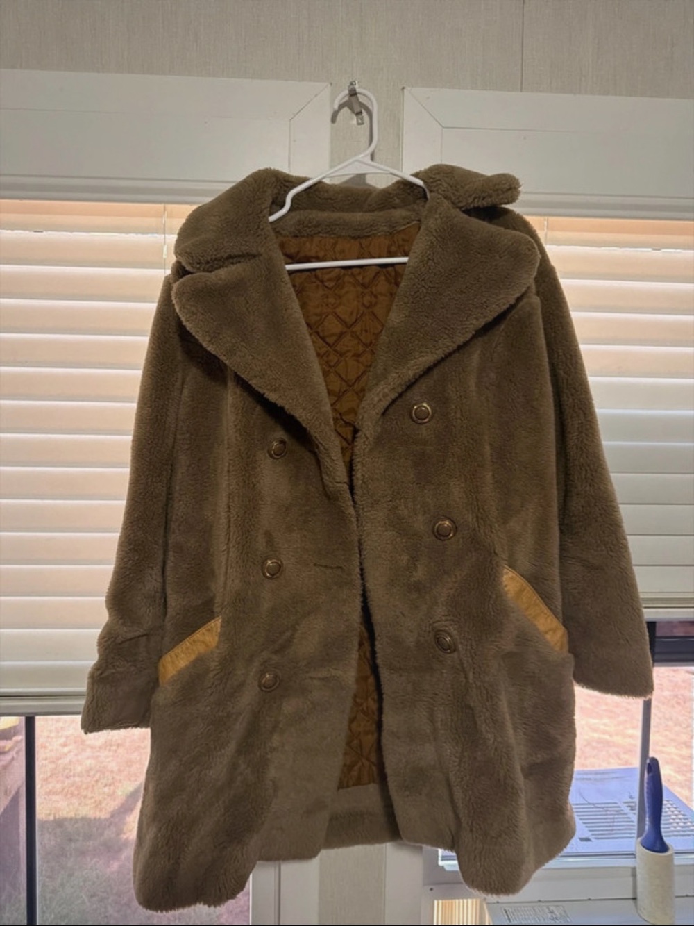 Vintage 70s sears faux fur teddy coat
